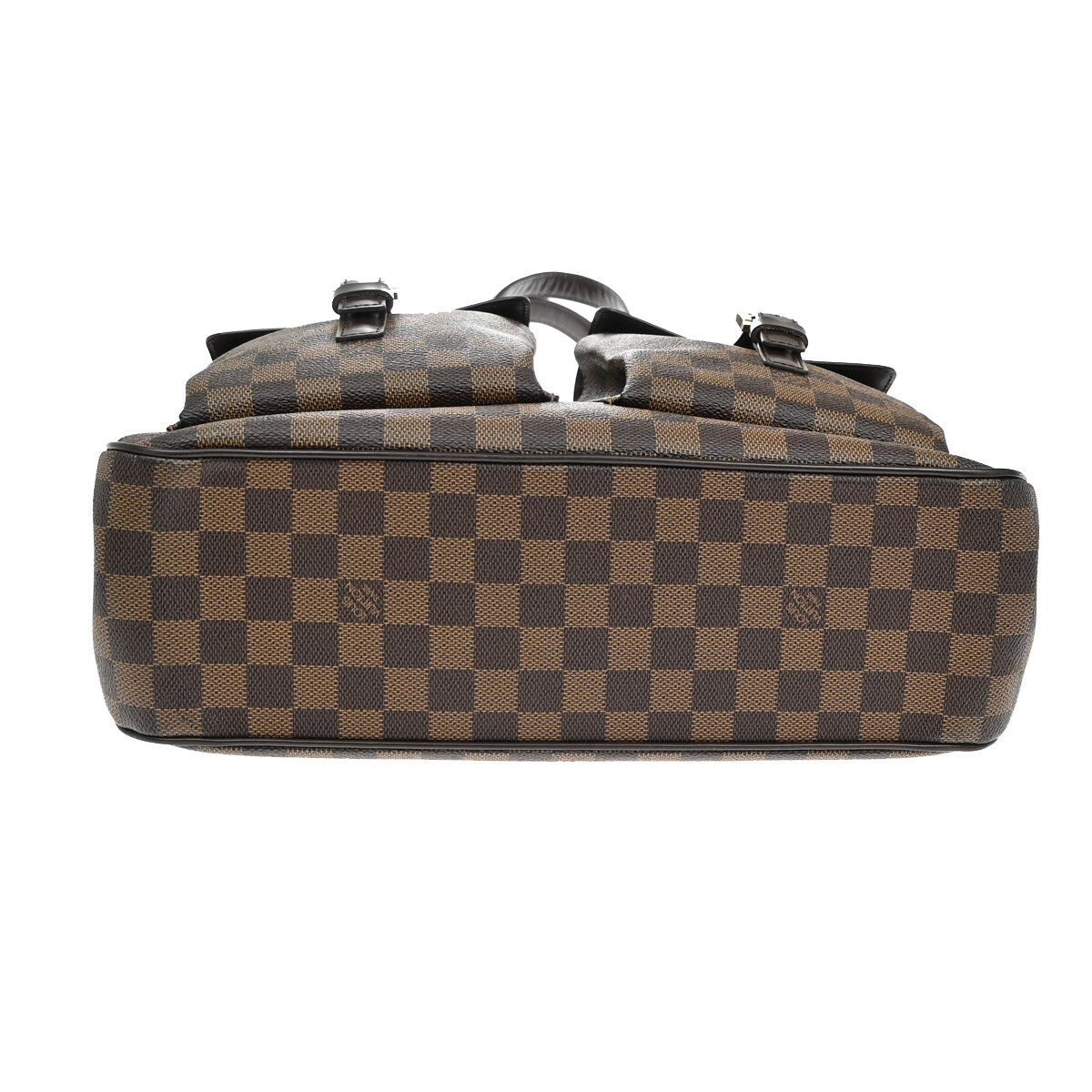 LOUIS VUITTON Uzes Shoulder Bag Damier Ebene Leather Brown France N51128 24EE389