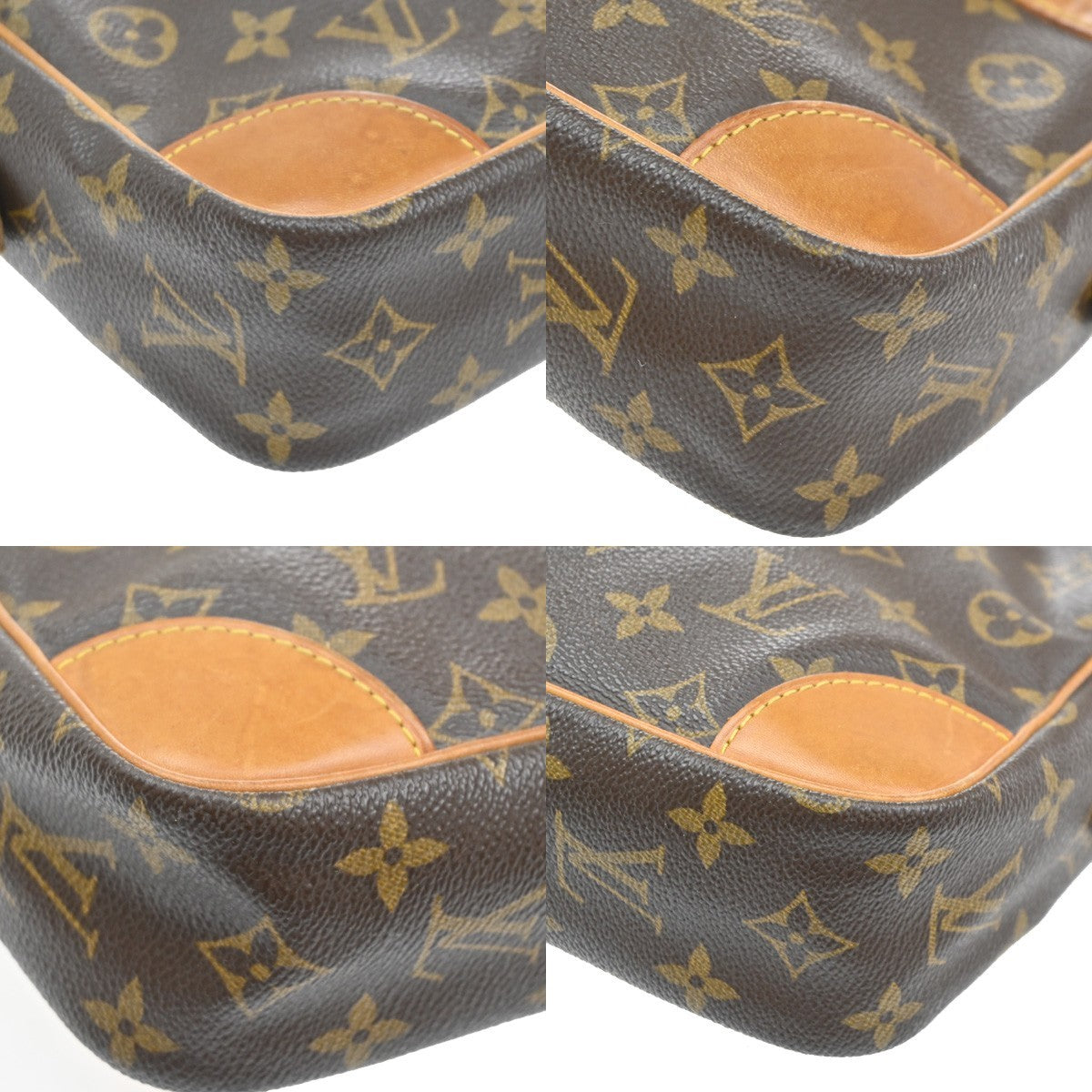 LOUIS VUITTON Compiegne 28 Clutch Hand Bag Monogram Leather Brown M51845 67TA247