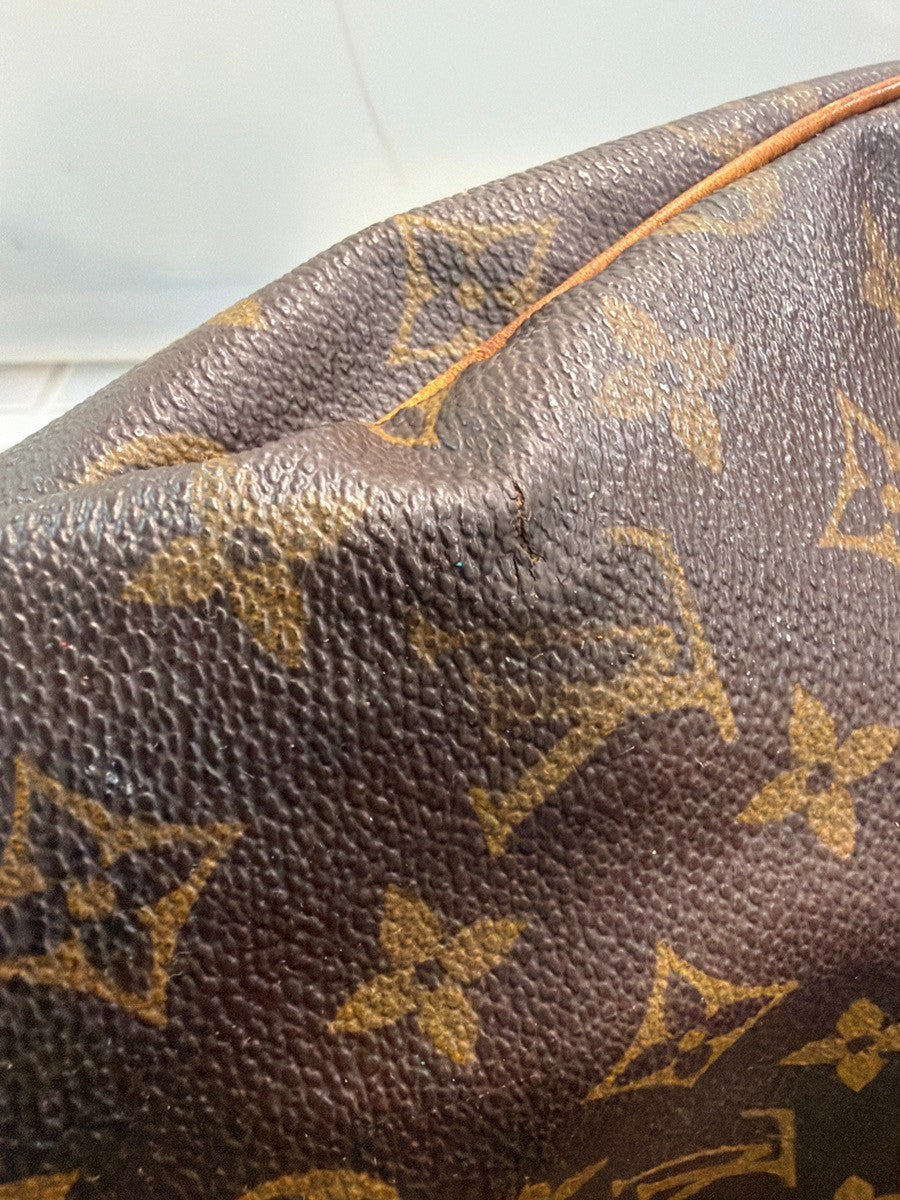 LOUIS VUITTON Speedy 30 Travel Hand Bag Monogram Leather Brown M41526 82YJ253