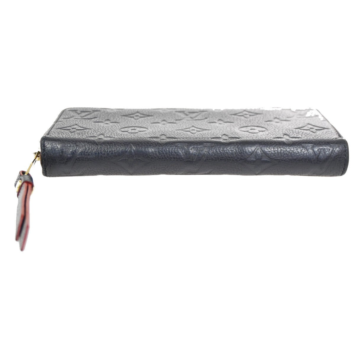LOUIS VUITTON Zippy Long Wallet Monogram Empreinte Marine Rouge M62121 34KD010