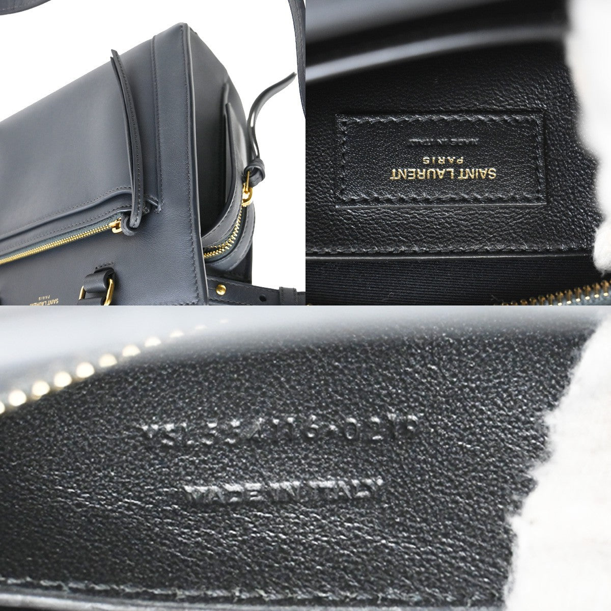 SAINT LAURENT YSL Small East Side 2Way Shoulder Hand Bag Leather GY GHW 52RL203