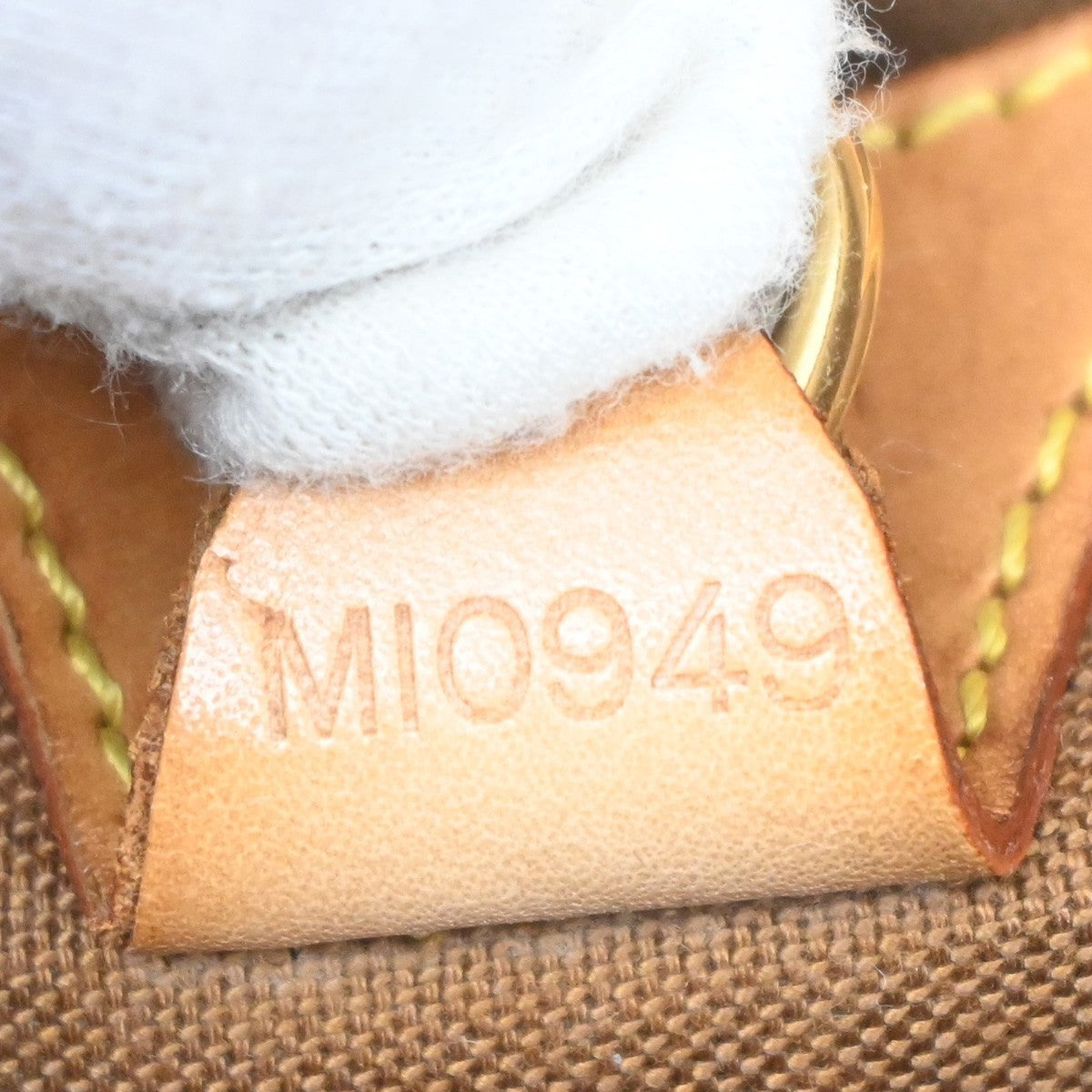 LOUIS VUITTON LV Logos Ellipse MM Hand Bag Monogram Leather Brown M51126 70TA322