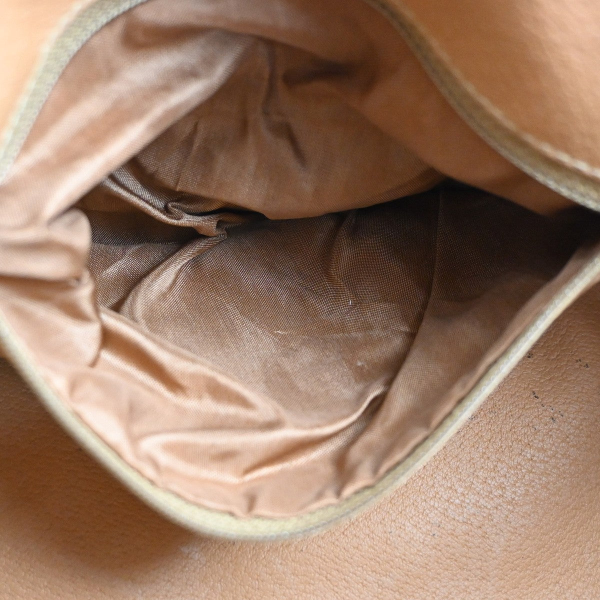 CELINE Logo Macadam Pattern Handbag PVC Leather Brown GHW Italy 63CA648