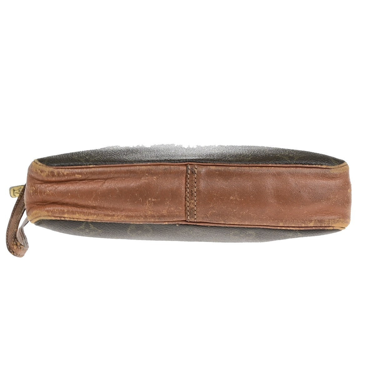 LOUIS VUITTON Sac Sport Clutch Hand Bag Monogram Leather Brown France 07KC335