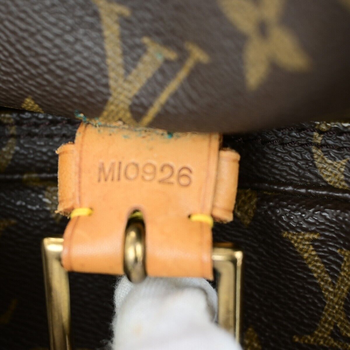 LOUIS VUITTON Montsouris GM Backpack Bag Monogram Leather Brown M51135 18ED898