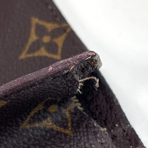 LOUIS VUITTON Logo Bucket GM Pouch Bag Monogram Leather Brown GHW USA 05KC932