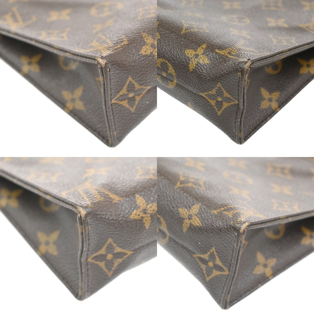 LOUIS VUITTON Poche Toilette 19 Clutch Pouch Bag Monogram Leather M47544 08KC359