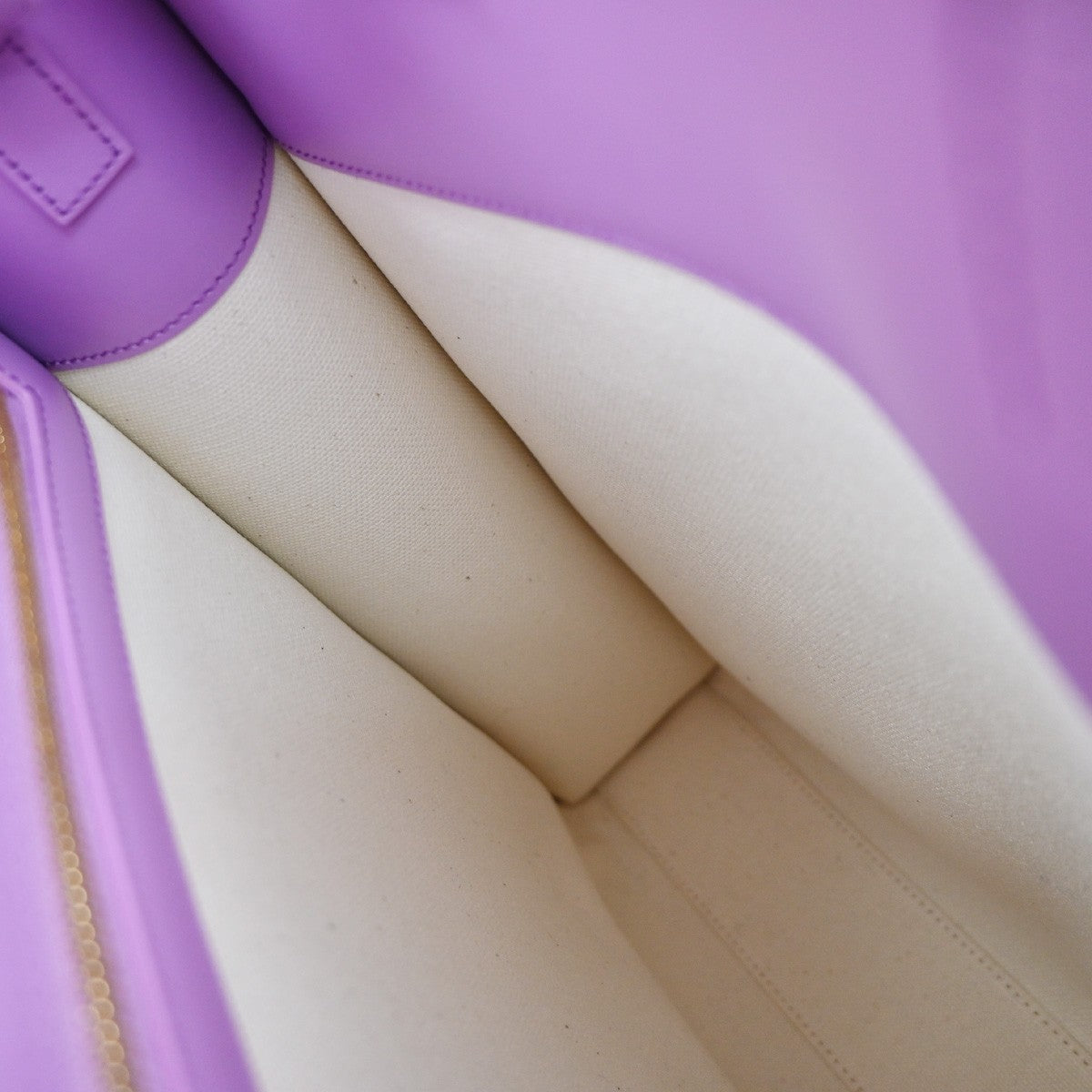 CELINE Vertical Cabas 2Way Shoulder Hand Tote Bag Canvas Leather Purple 21EG332