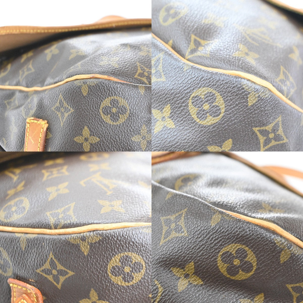 LOUIS VUITTON Saumur 35 Shoulder Bag Monogram Leather BN France M42254 87MA433