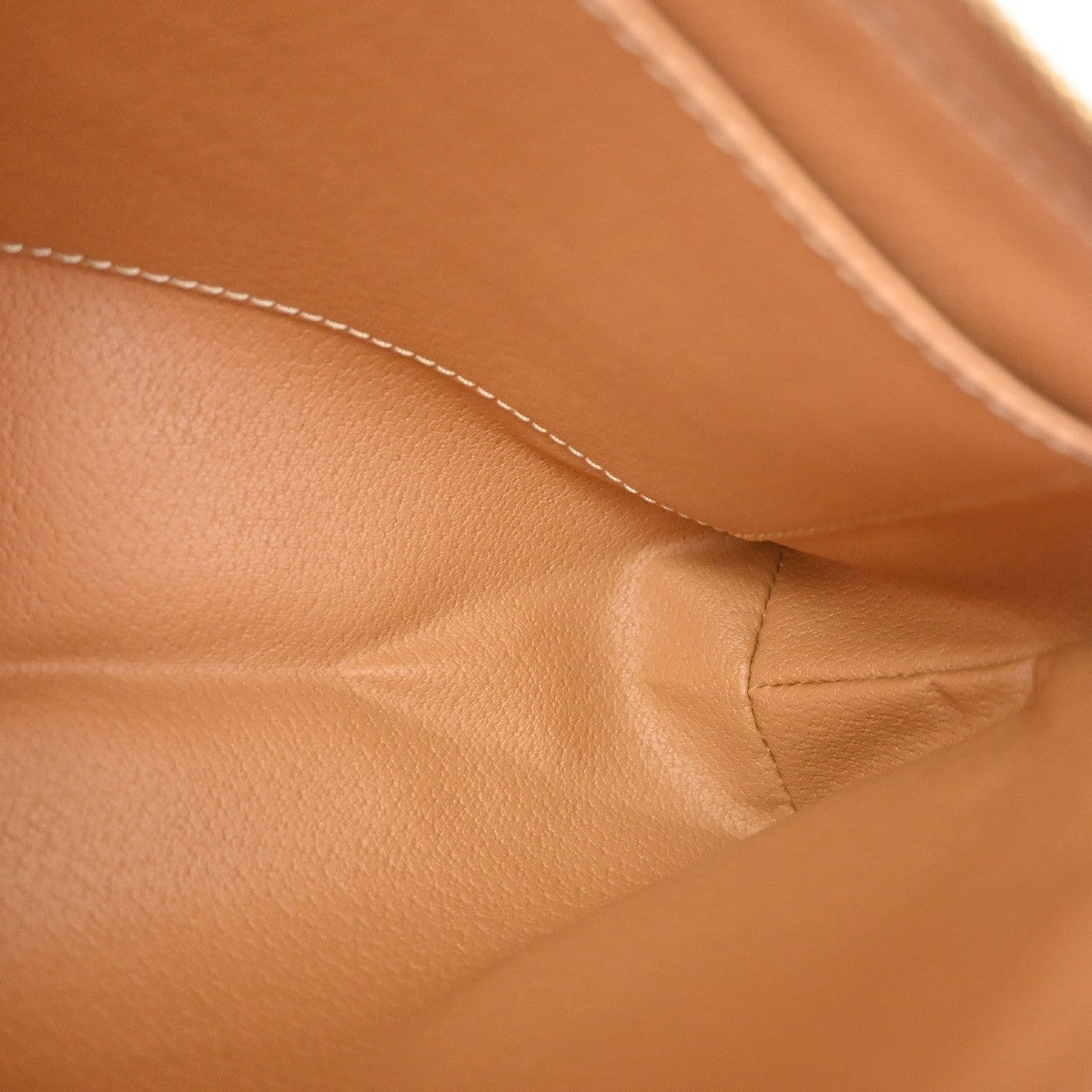 CELINE Logo Macadam Pattern Clutch Pouch Bag PVC Leather Brown GHW Italy 38KD013