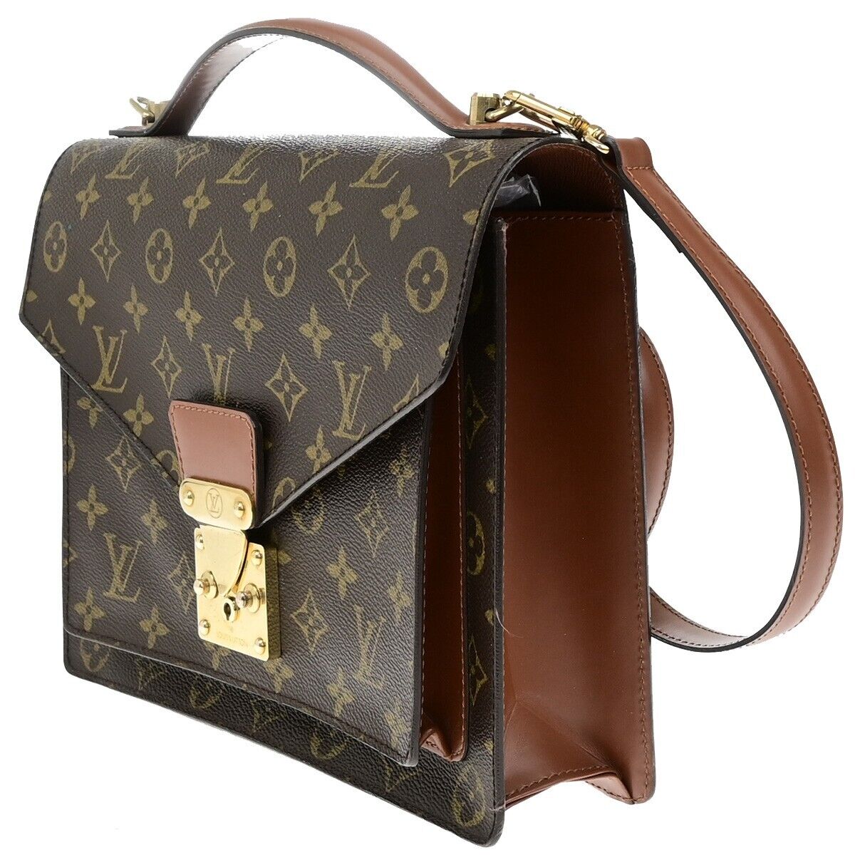 LOUIS VUITTON Monceau 2Way Shoulder Hand Bag Monogram Leather BN M51185 98ED945