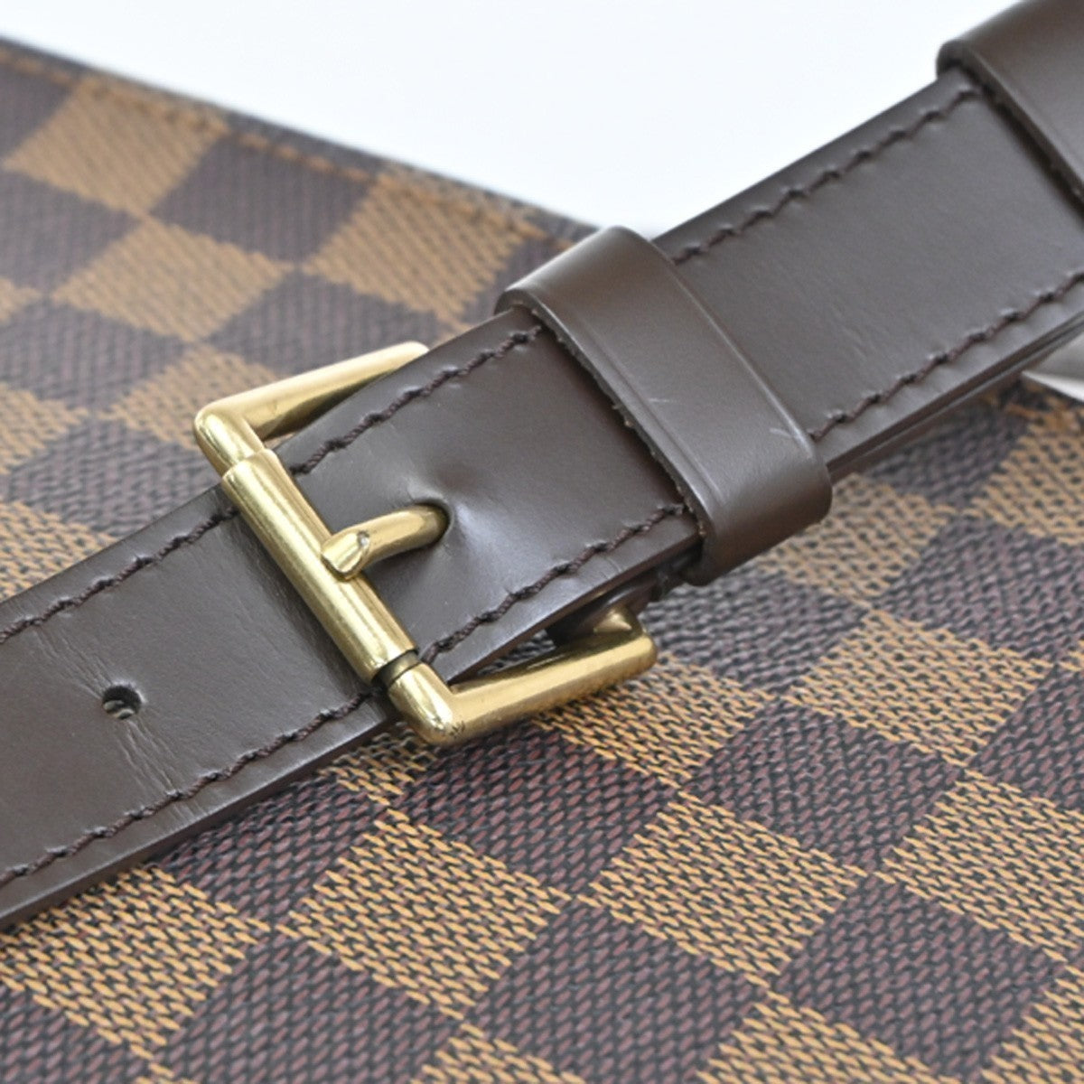 LOUIS VUITTON Portobello Shoulder Bag Damier Leather Brown N45271 72CA487