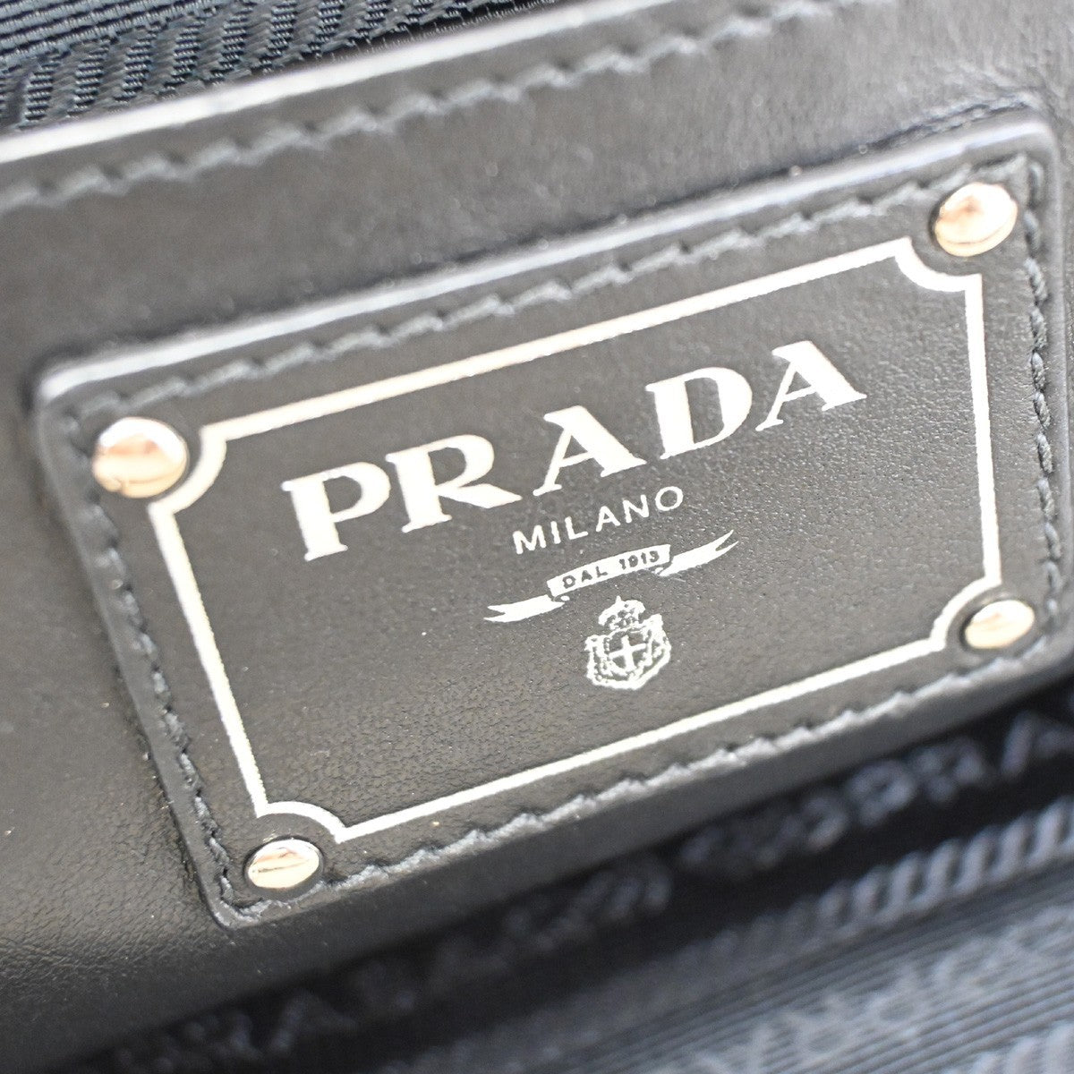 PRADA City Calf Bicolor 2Way Shoulder Tote Hand Bag Leather Black White 34KC748
