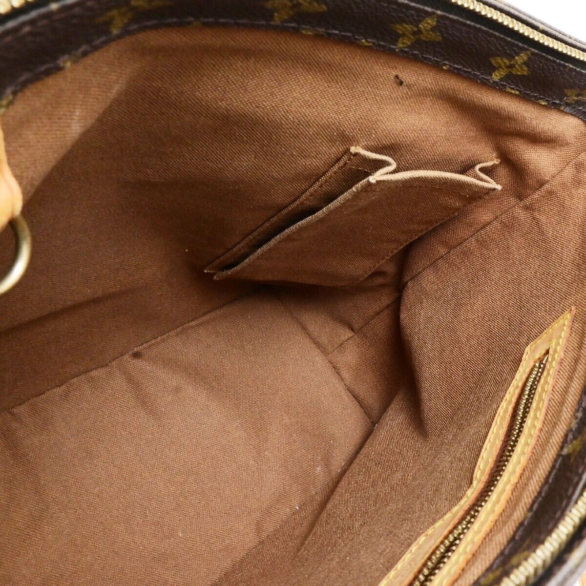 LOUIS VUITTON Cabas Piano Shoulder Bag Monogram Leather Brown M51148 88ED497