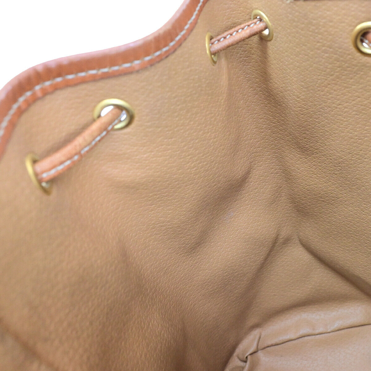 CELINE Logo Macadam Pattern Backpack Bag PVC Leather Brown GHW Italy 34YF572