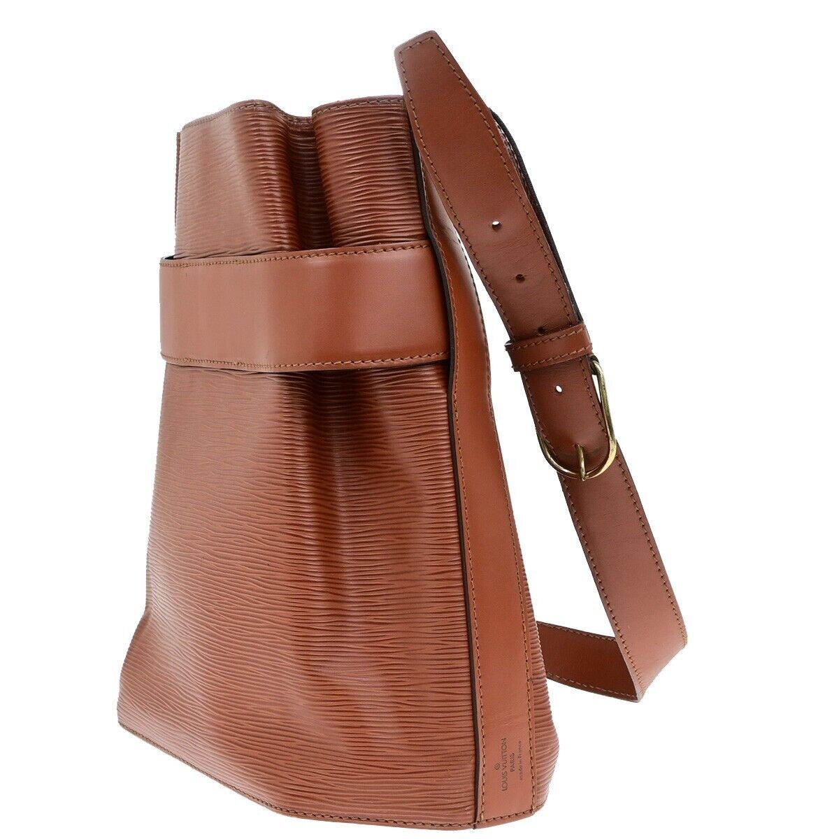 LOUIS VUITTON LV Sac De Paul PM Shoulder Bag Epi Leather Brown M80193 69ED596
