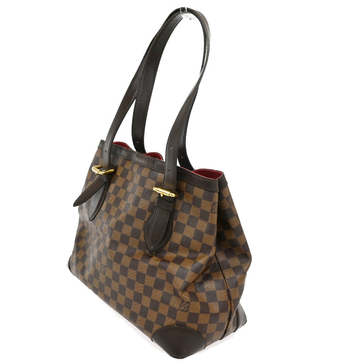 LOUIS VUITLOUIS VUITTON Hampstead MM Shoulder Bag Damier Leather N51204 86KB588