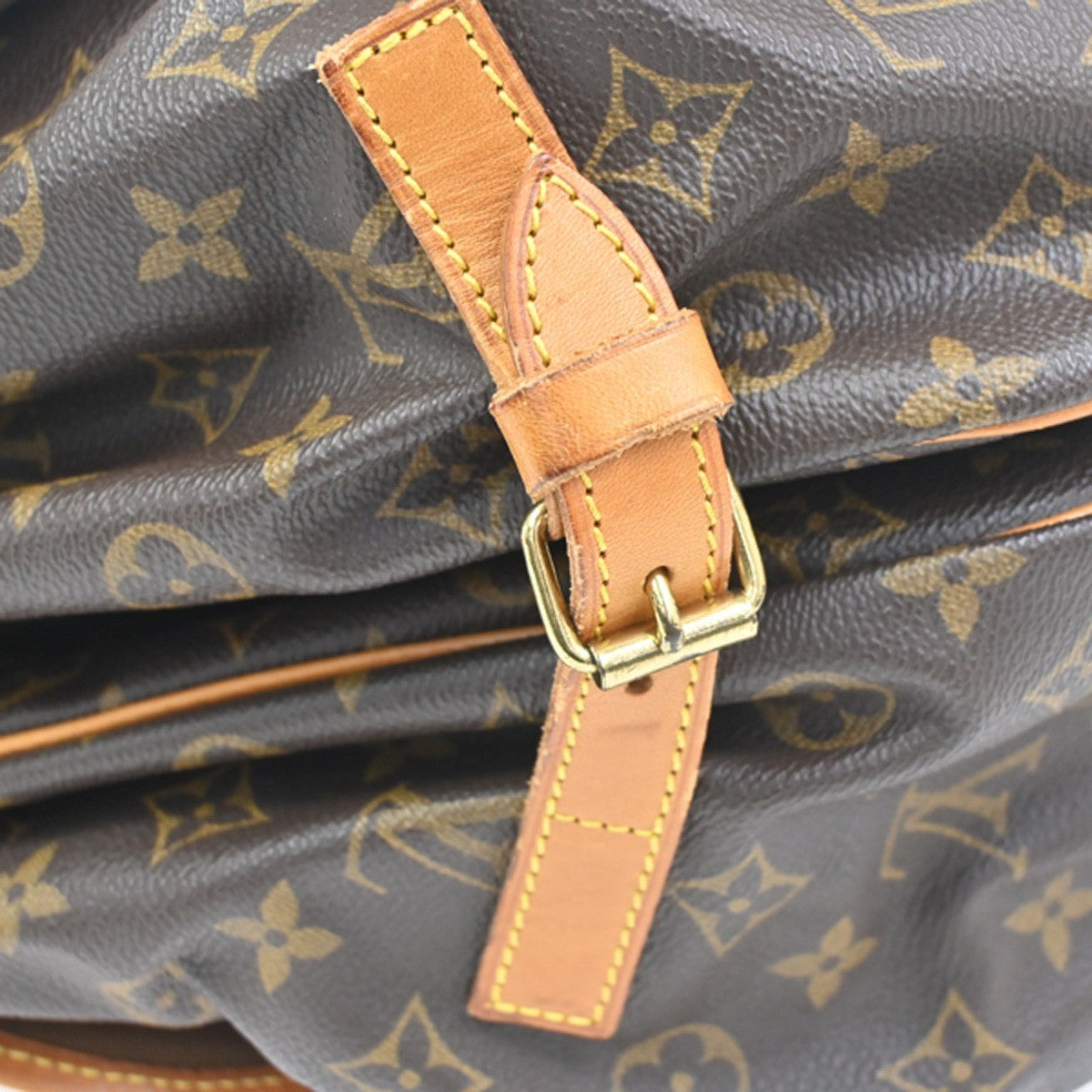 LOUIS VUITTON Saumur 35 Shoulder Bag Monogram Leather BN France M42254 74KC553