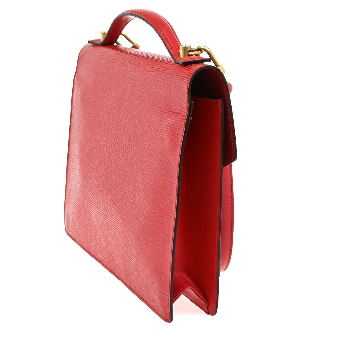 LOUIS VUITTON Monceau 28 2Way Shoulder Handhag Epi Leather Red M52127 76KC016