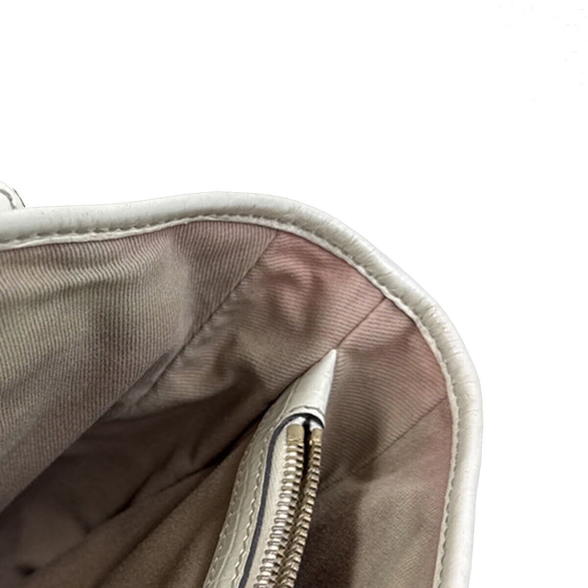 CELINE Logo Boogie Macadam Hand Bag Leather Canvas Beige Italy 67FB204