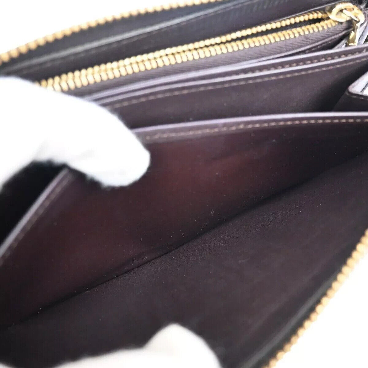 LOUIS VUITTON Zippy Long Wallet Monogram Vernis Leather Amarante M93522 63GA192