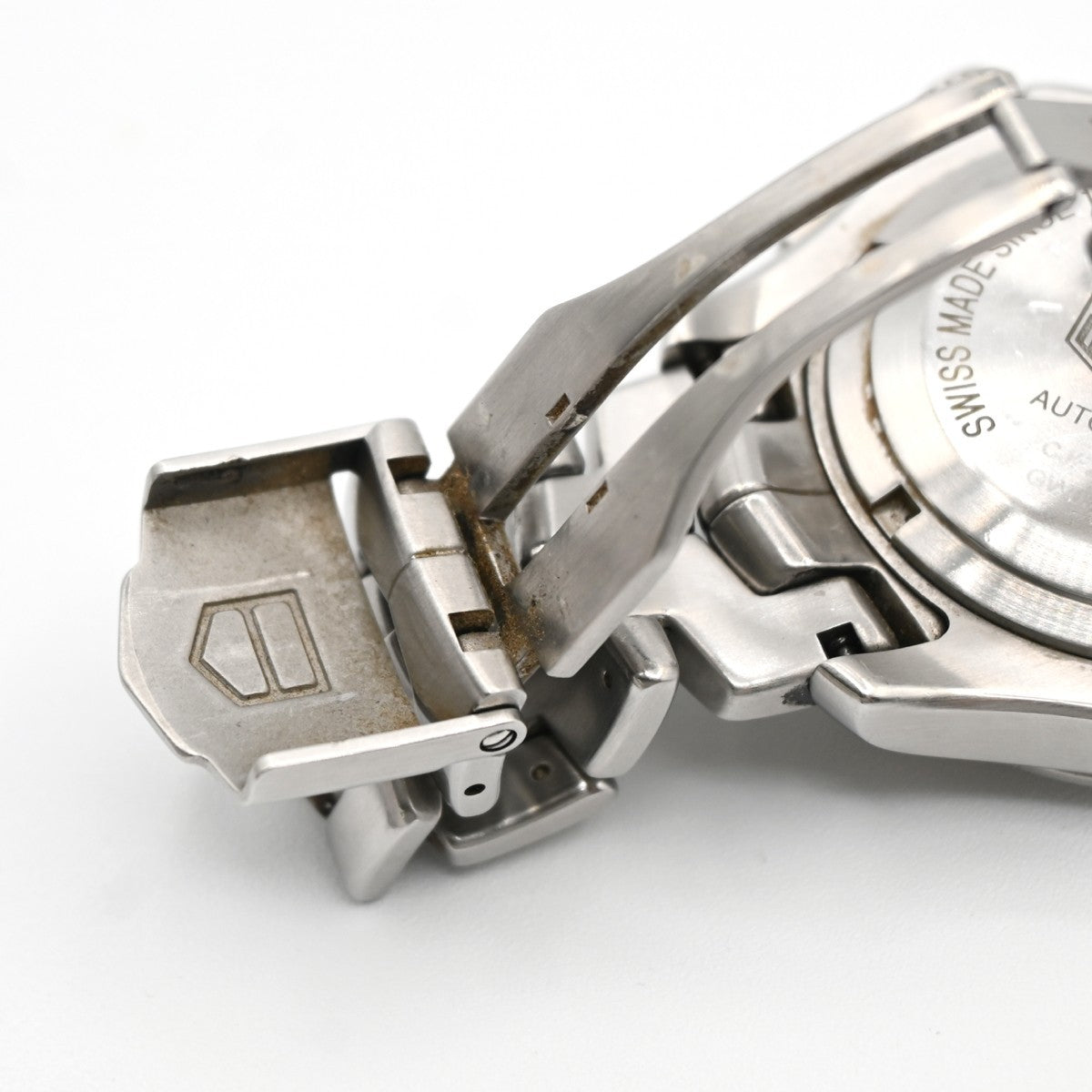 TAG HEUER Link Date Watch 43mm CJF2110 Chronograph AT Black Dial SS 47LC593