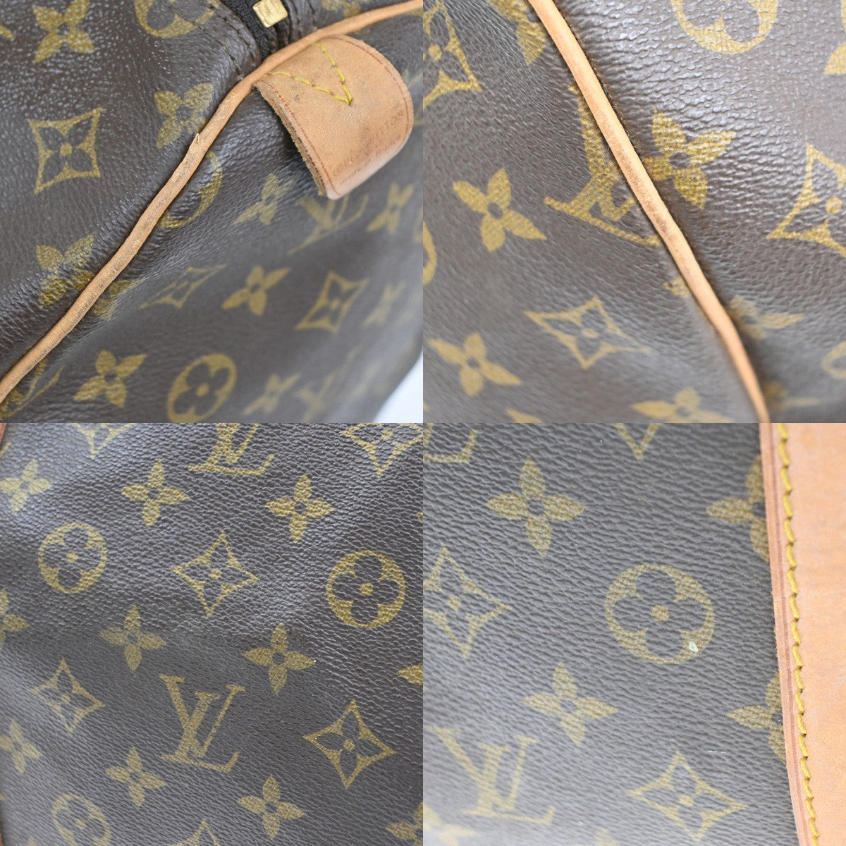 LOUIS VUITTON Keepall 60 Travel Hand Bag Monogram Leather Brown M41422 35YH344