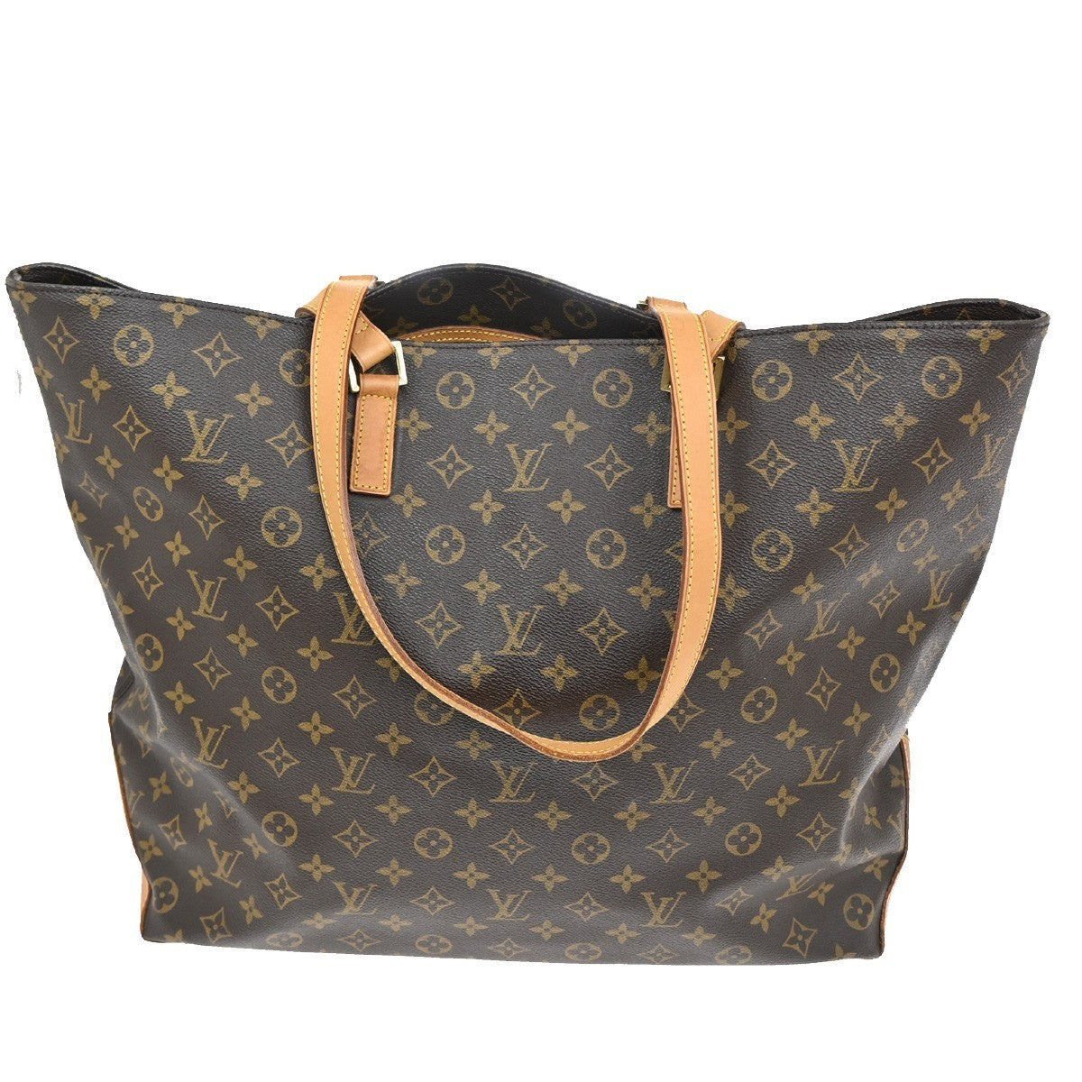 LOUIS VUITTON Cabas Alto Shoulder Bag Monogram Leather Brown M51152  98TA390