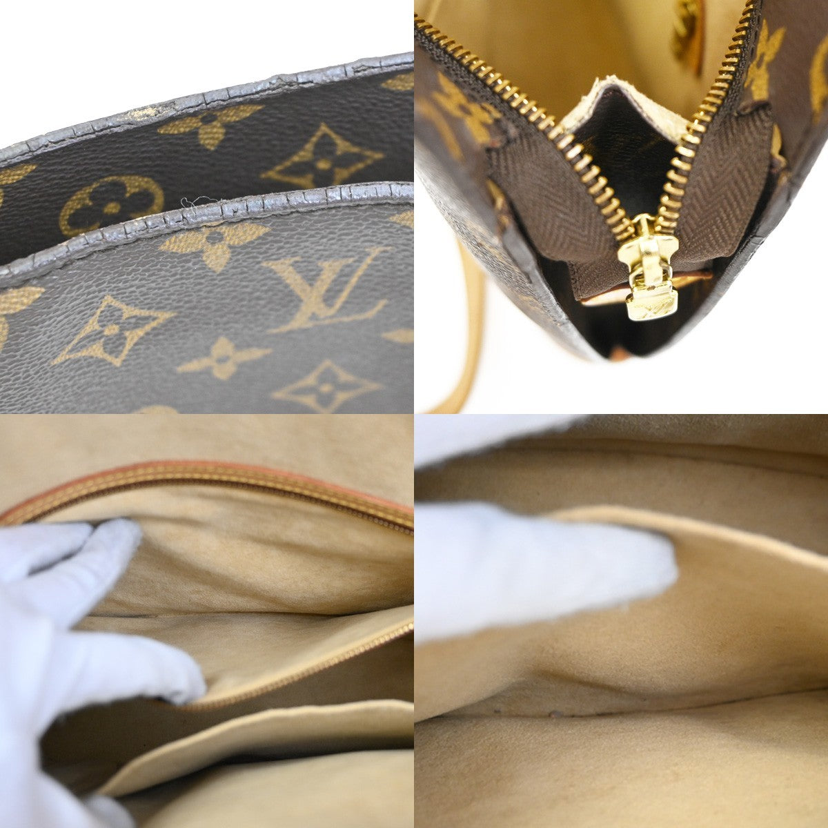 LOUIS VUITTON BABYLONE Shoulder Bag Monogram Leather Brown France M51102 74ZA031