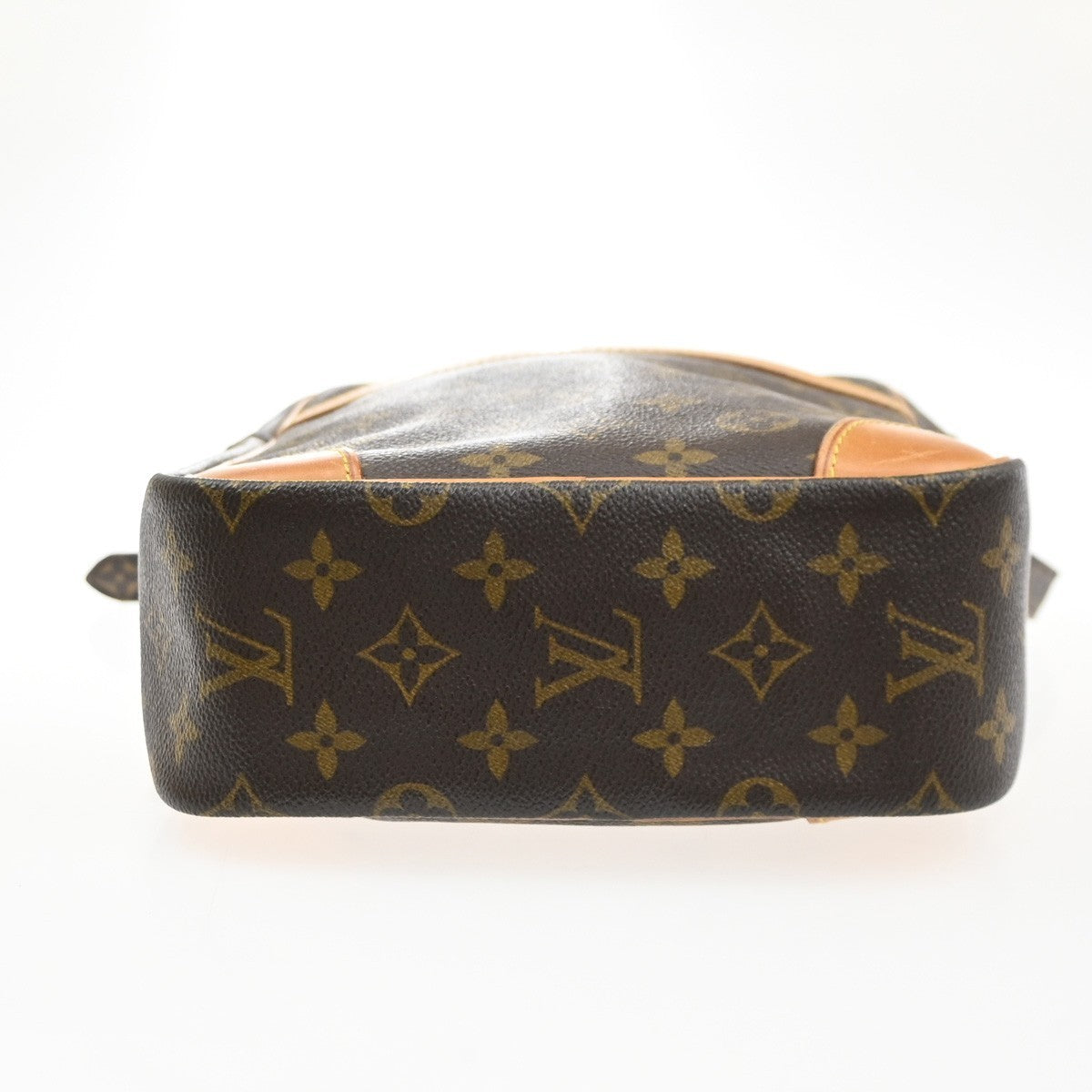 LOUIS VUITTON Logo Danube MM Shoulder Bag Monogram Leather Brown M45264 86SA147