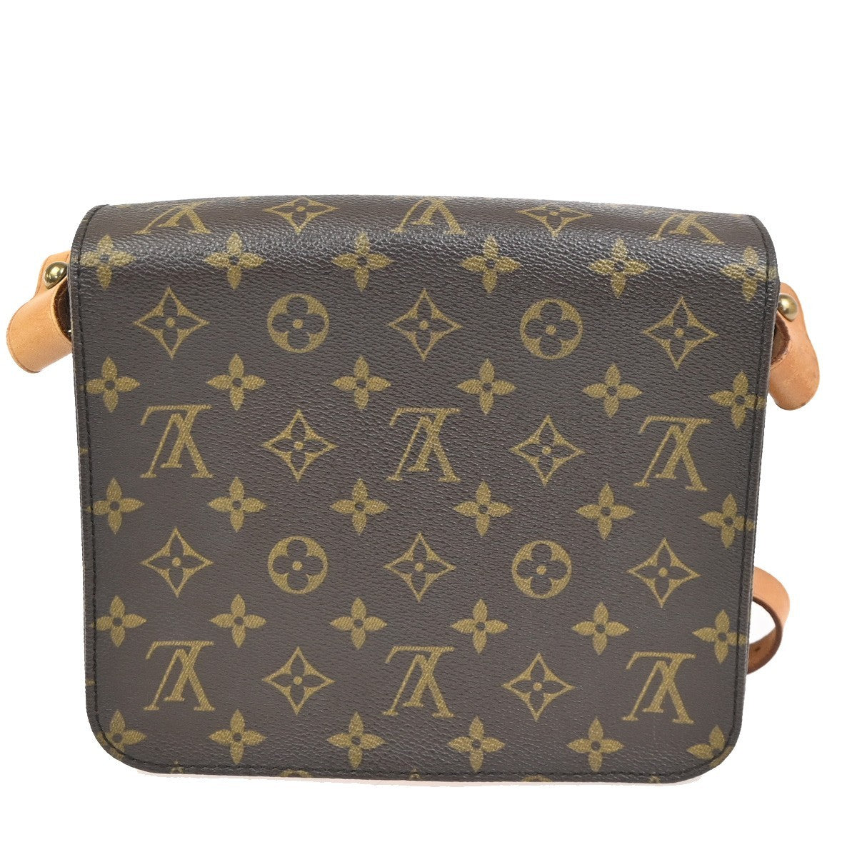 LOUIS VUITTON Cartouchiere MM Shoulder Bag Monogram Leather Brown M51253 84KC821
