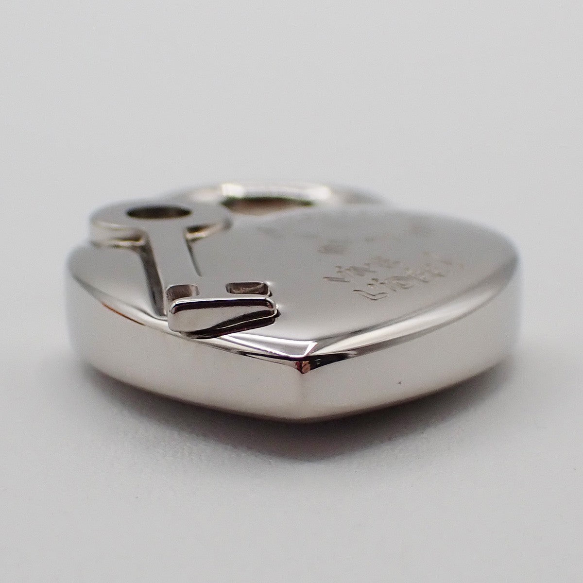 HERMES Annee De La Fantaisie Cadena Bag Charm Stainless Steel Silver 32RF659