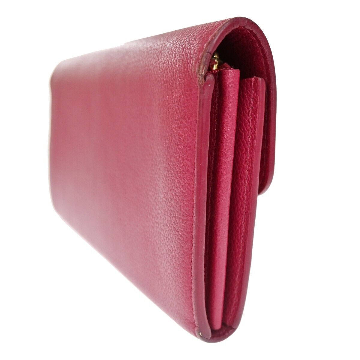 LOUIS VUITTON Portefeuille Lockme Long Wallet  Leather Fuchsia M61277 65EA270