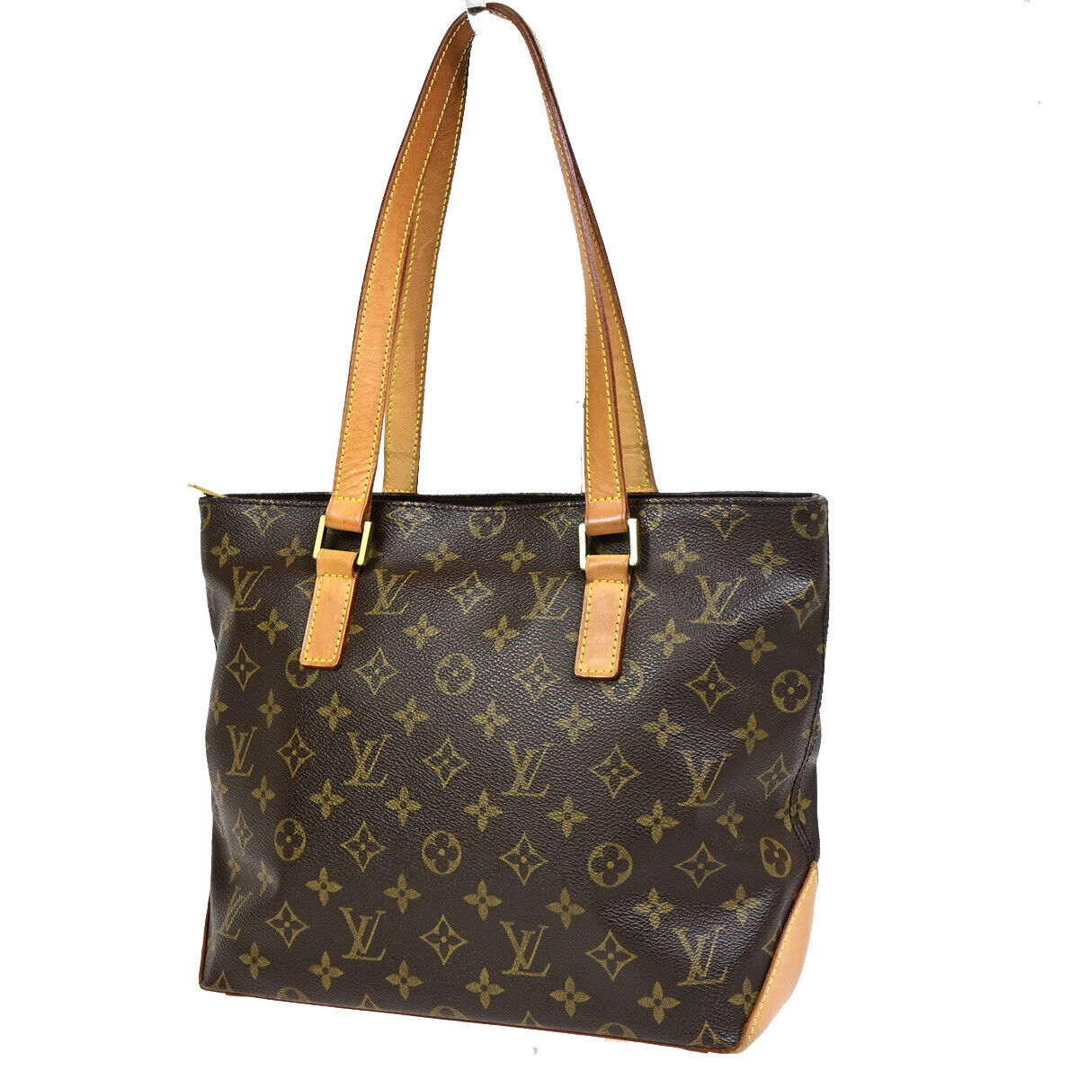 LOUIS VUITTON Cabas Piano Shoulder Bag Monogram Leather Brown M51148 11HB956