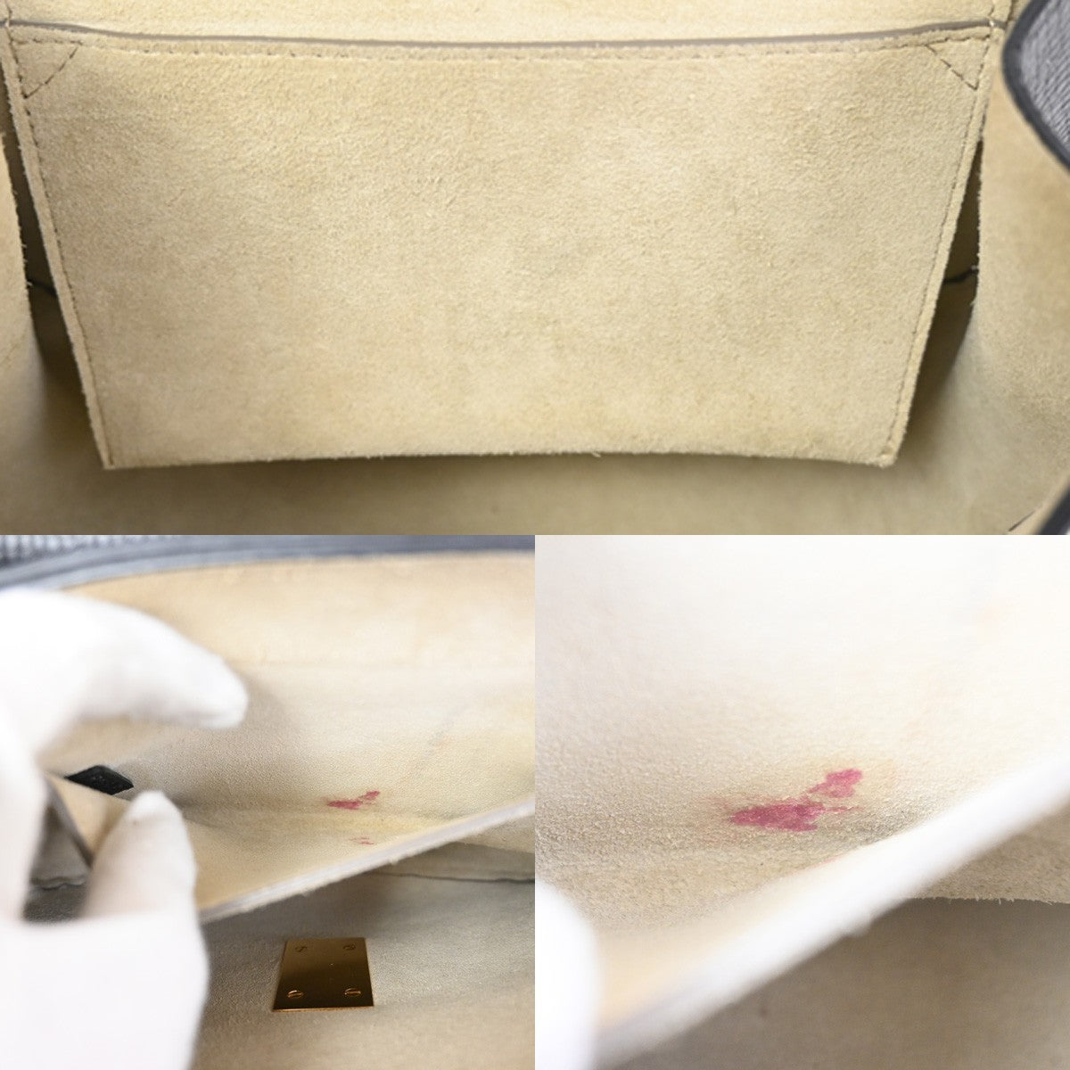 CHLOE Logo Drew Chain Shoulder Bag Embossing Leather Bicolor BK WE Italy 35MA393