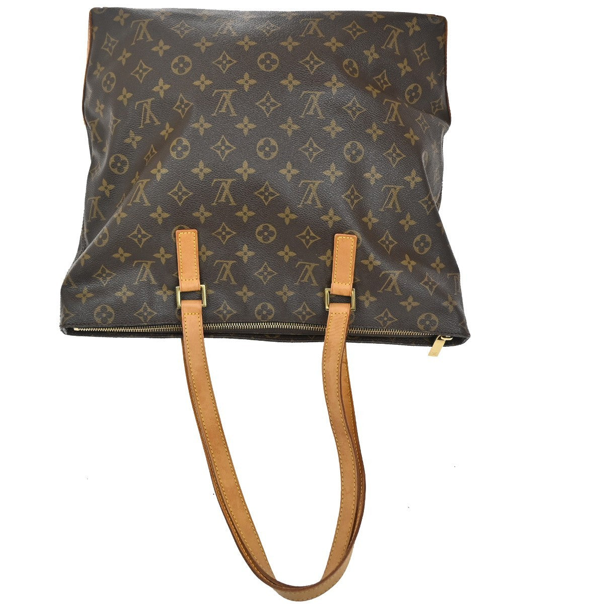 LOUIS VUITTON Cabas Mezzo Shoulder Bag Monogram Leather Brown M51151 85TA201