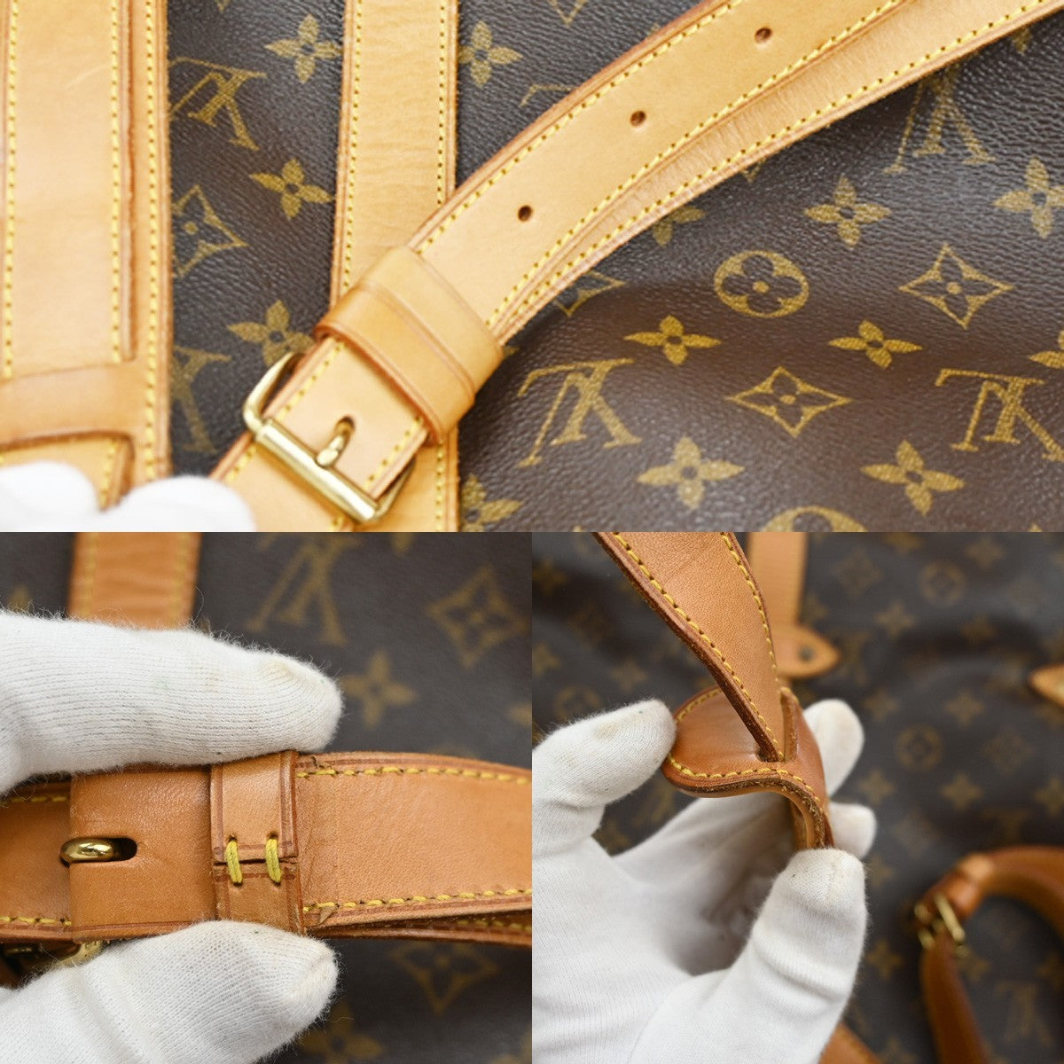 LOUIS VUITTON Saumur 35 Shoulder Bag Monogram Leather BN France M42254 72SA087