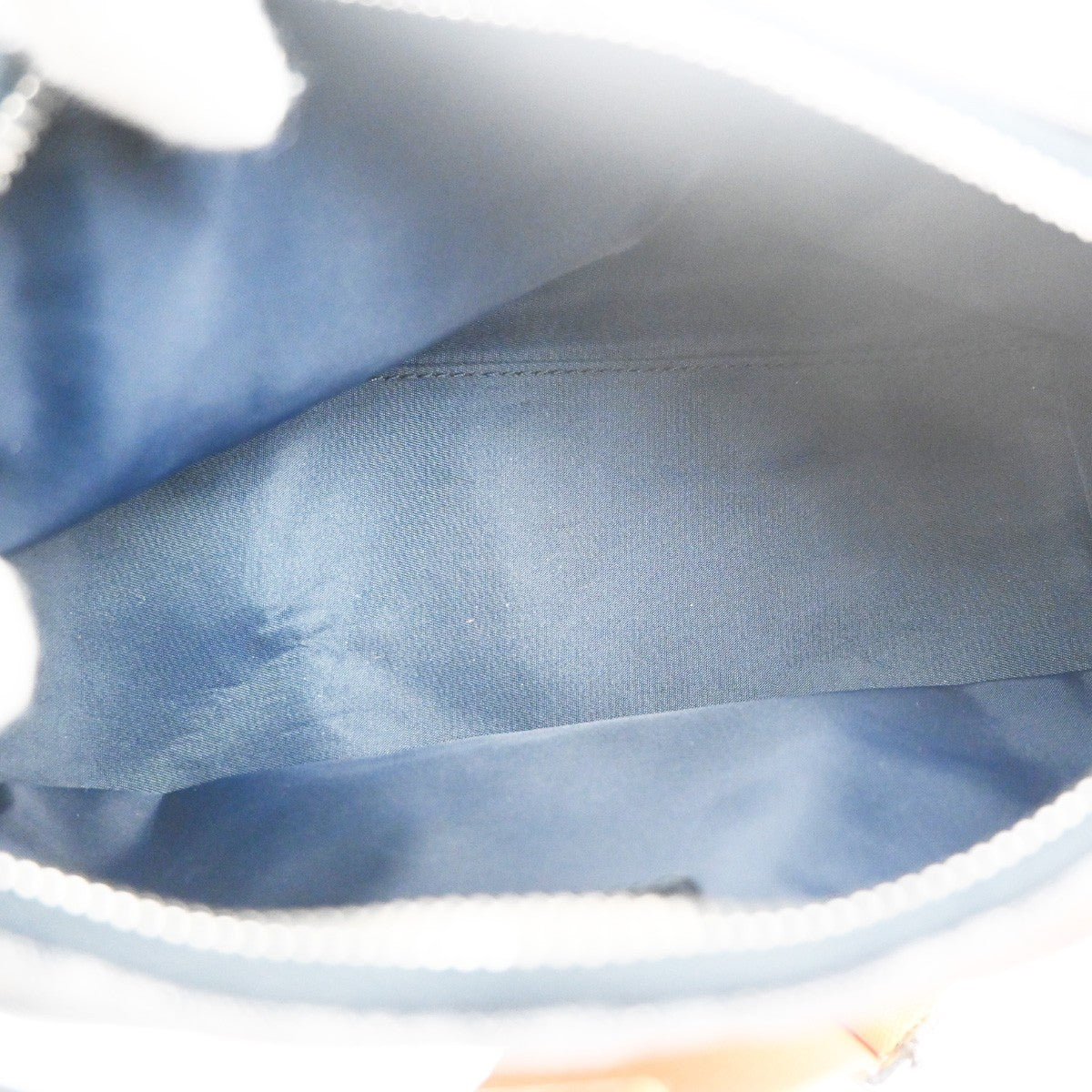 CHRISTIAN DIOR Trotter Flight Line Shoulder Bag Denim Canvas Leather BE 41RL890