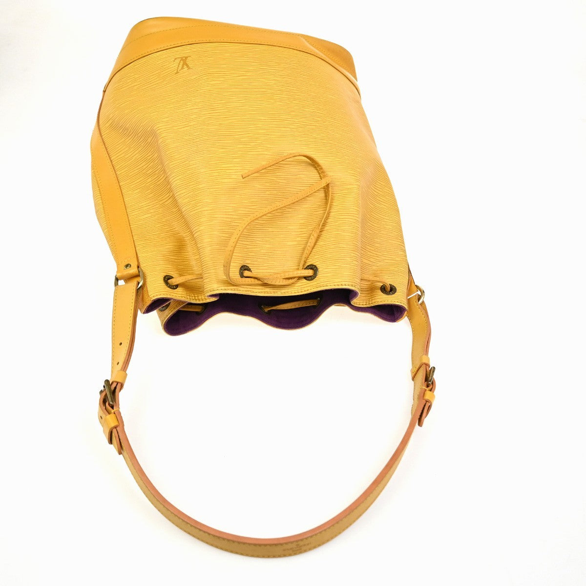LOUIS VUITTON Noe GM Drawstring Shoulder Bag Epi Leather Yellow M44009 35TA575