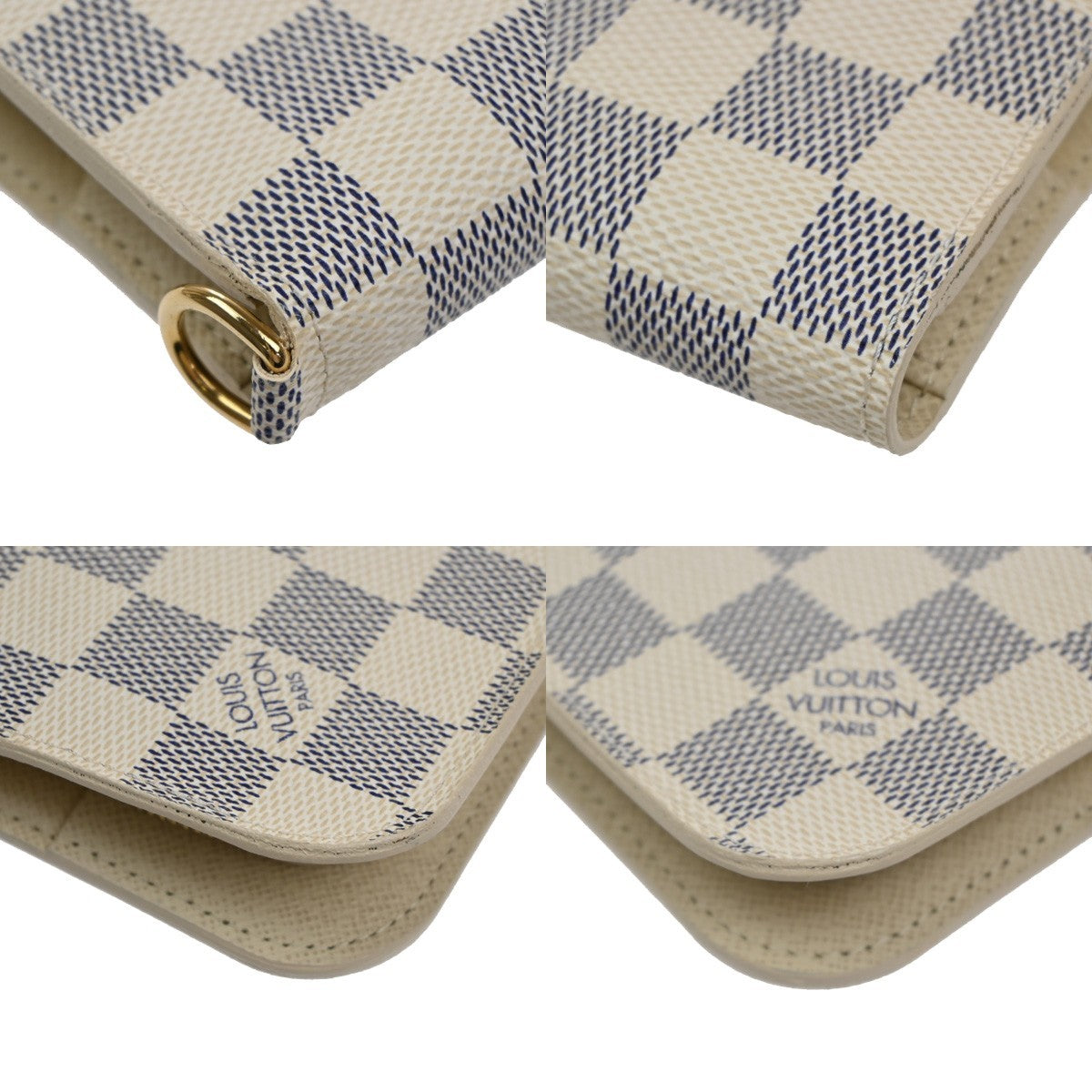 LOUIS VUITTON Portefeuille Insolite Wallet Damier Azur Leather WE N63072 77MA576