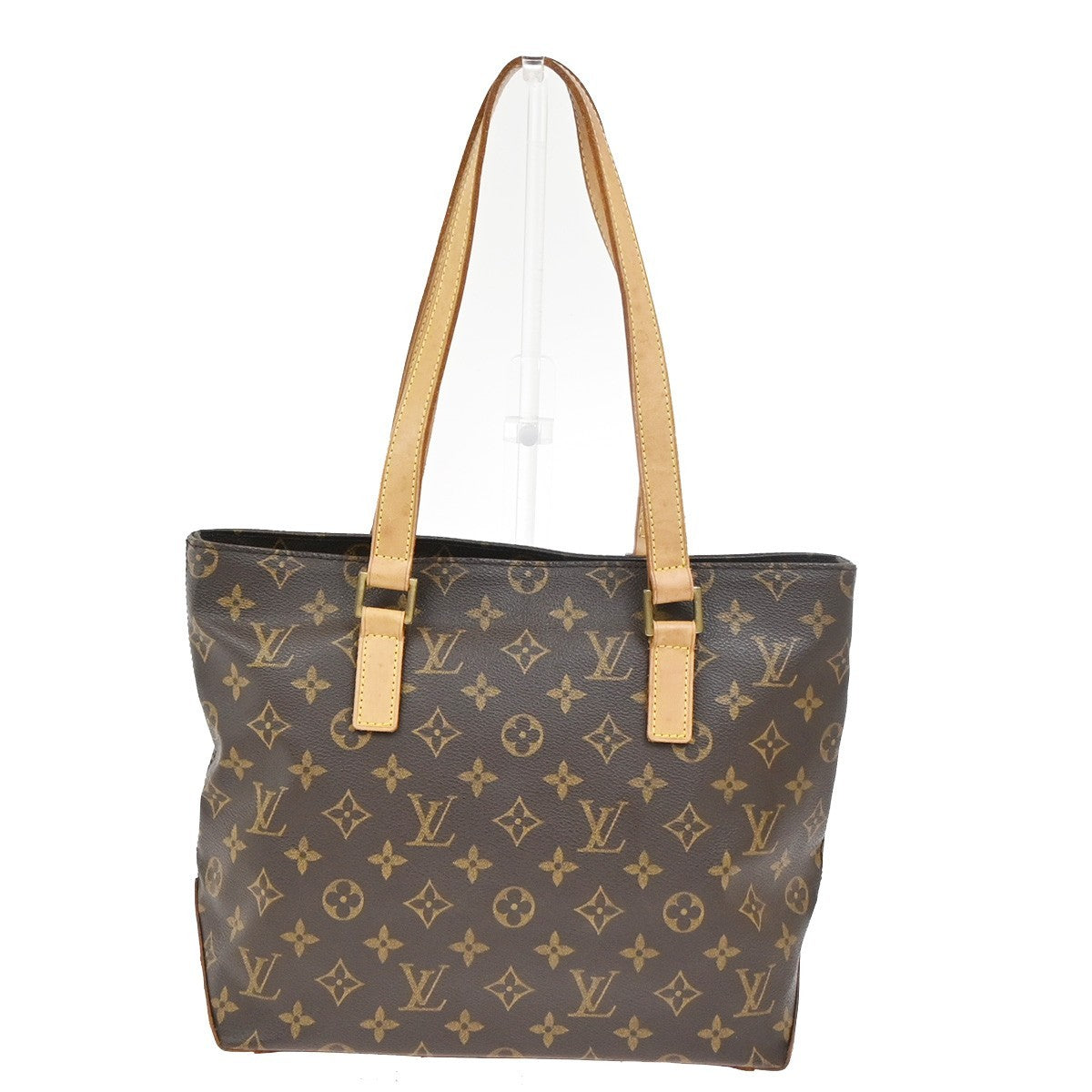 LOUIS VUITTON Cabas Piano Shoulder Bag Monogram Leather Brown M51148 93YJ044
