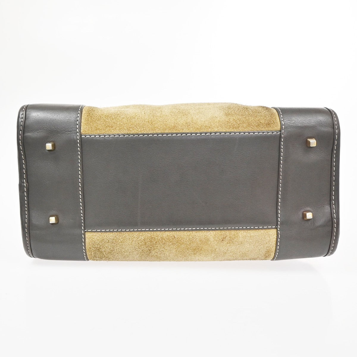 LOEWE Anagram logo Amazona 28 handbag suede Leather Brown Spain GHW 79KD096