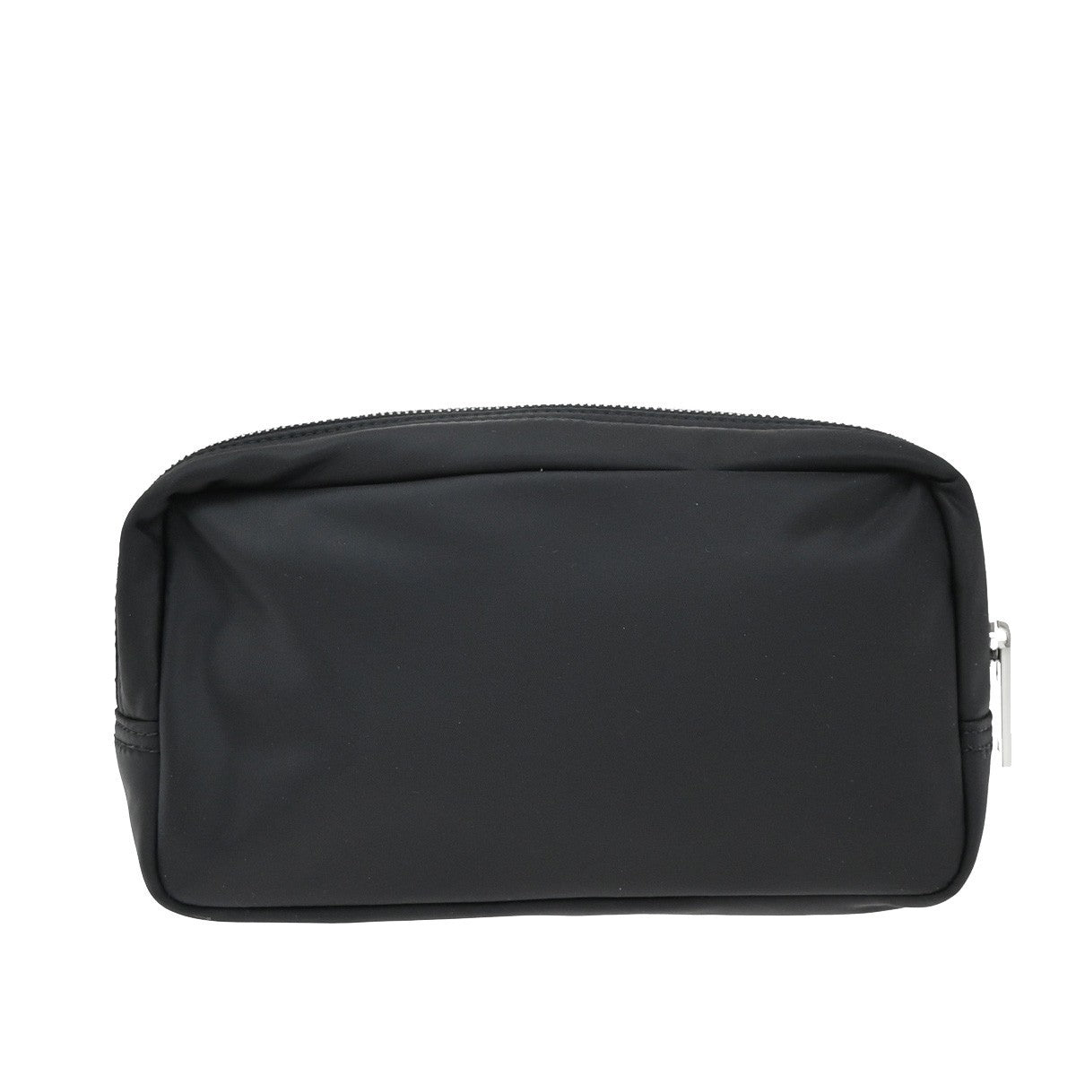 BURBERRY Logo Clutch Pouch Bag Nylon Black SHW 65RF576
