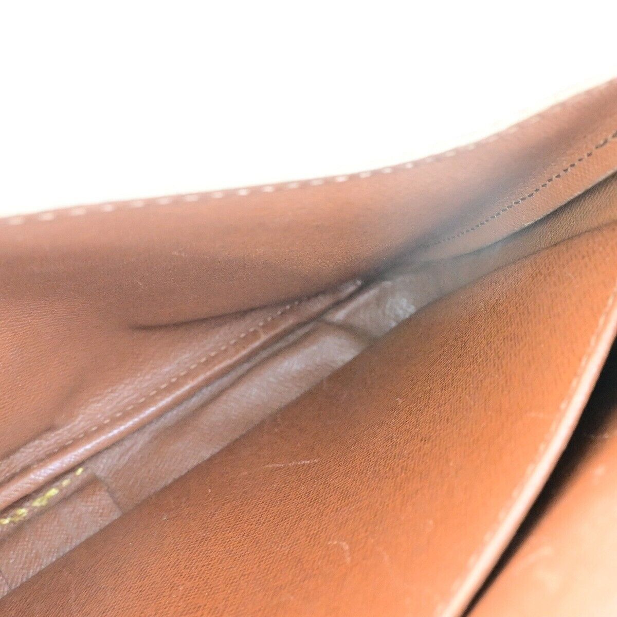 LOUIS VUITTON Cartouchiere GM Shoulder Bag Monogram Leather Brown M51252 64FB308