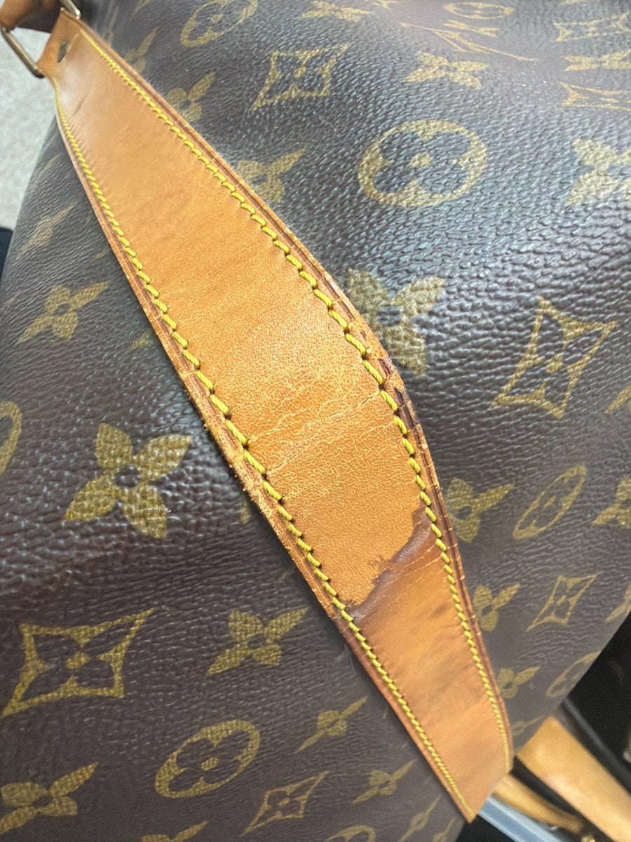LOUIS VUITTON Keepall 60 Travel Hand Bag Monogram Leather Brown M41422 74YH945