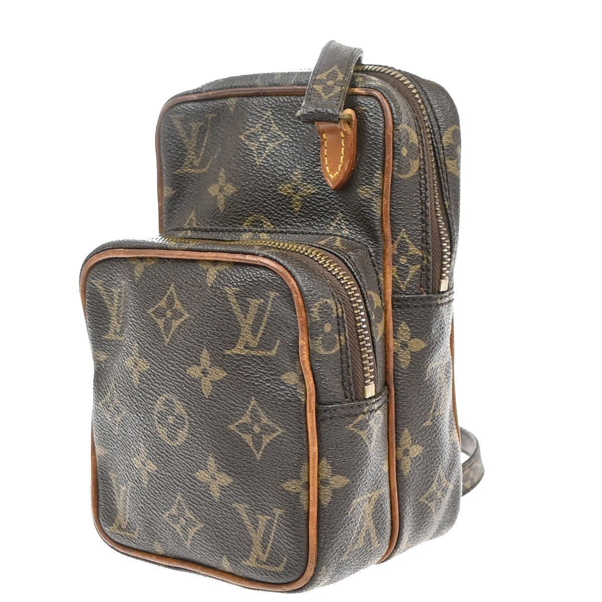 LOUIS VUITTON Mini Amazon Shoulder Bag Monogram Leather Brown M45238 32KP610