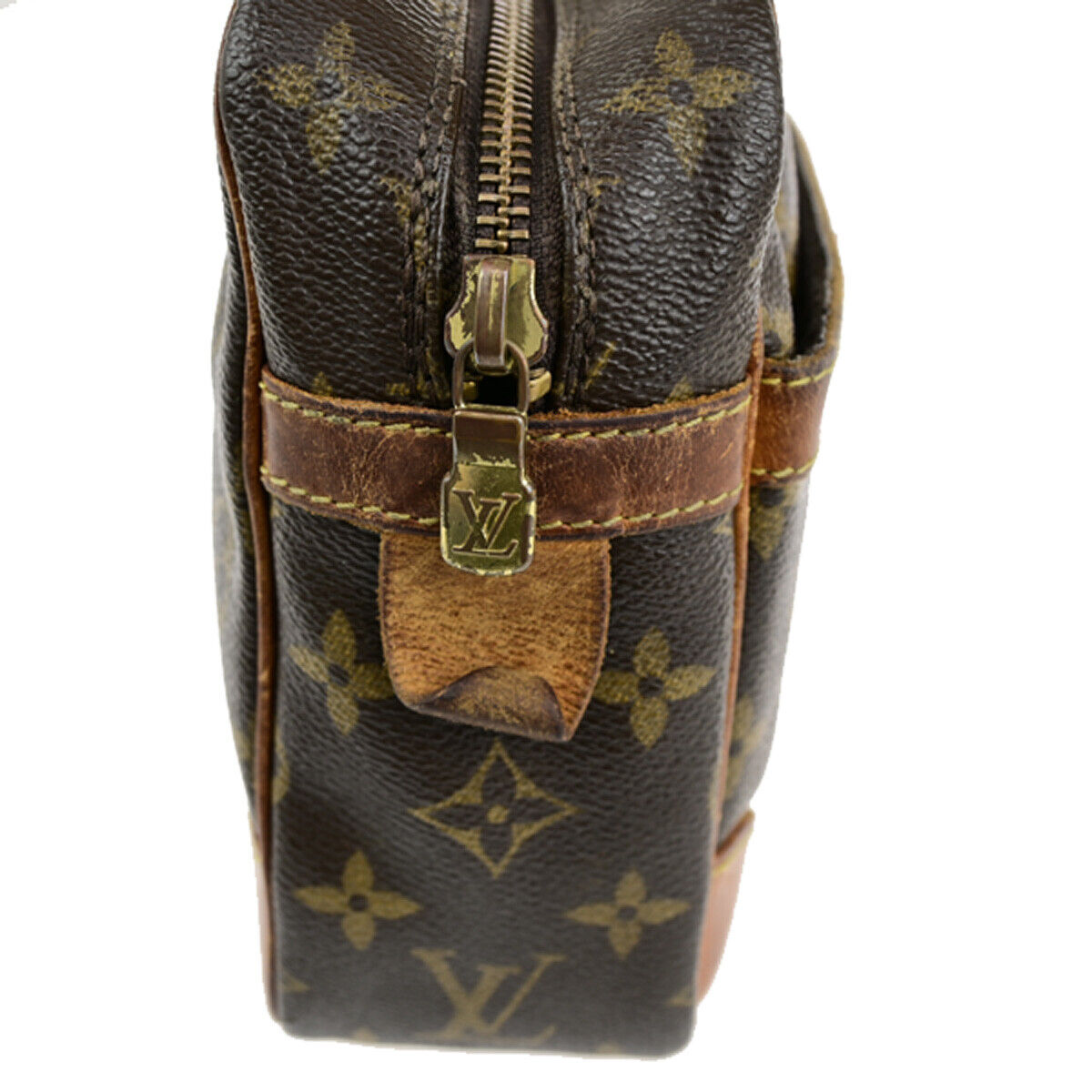 LOUIS VUITTON Compiegne 28 Clutch Hand Bag Monogram Leather Brown M51845 01YG773