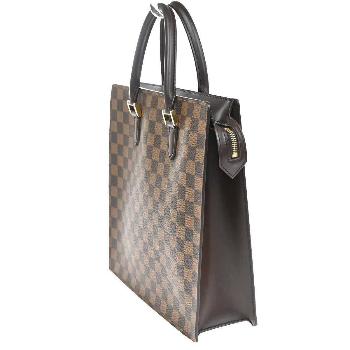 LOUIS VUITTON Venice PM Hand Tote Bag Damier Ebene Leather Brown N51145 12YJ100