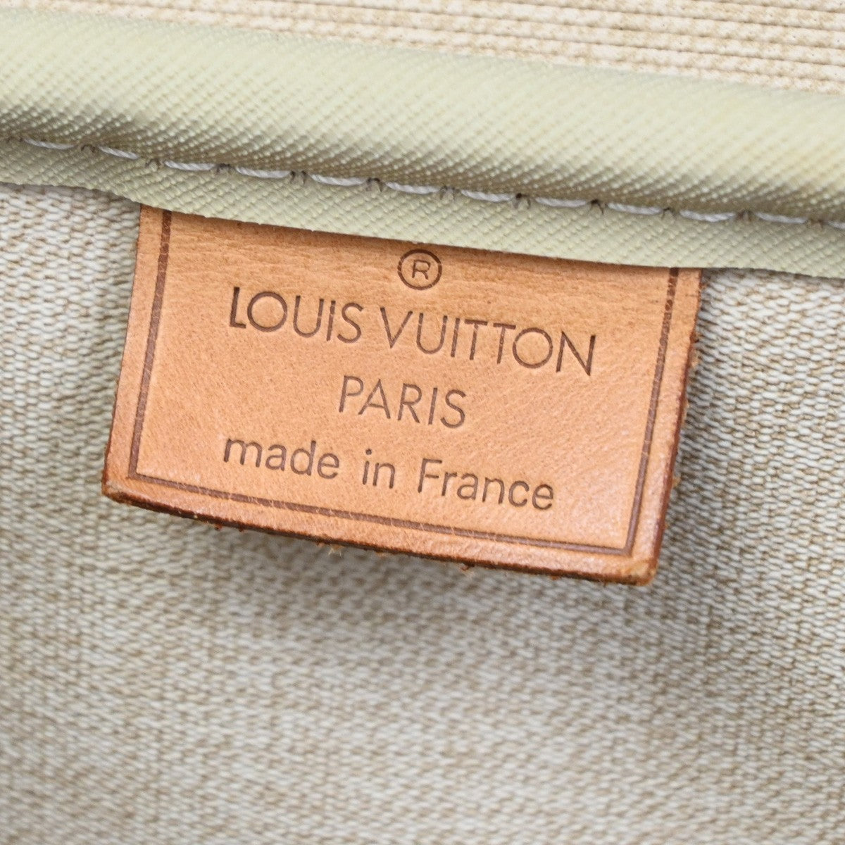 LOUIS VUITTON LV Logo Deauville Hand Bag Monogram Leather Brown M47270 81TA644