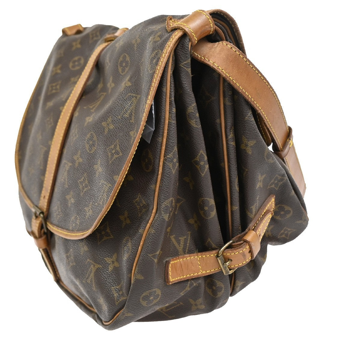 LOUIS VUITTON Saumur 35 Shoulder Bag Monogram Leather BN France M42254 87CA898